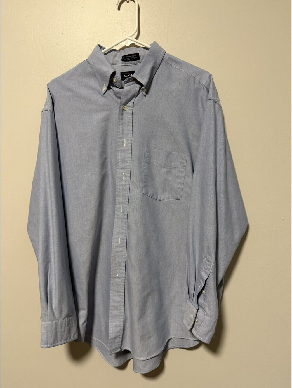 Gant Shirt Mens 16 1/2 - 34 Oxford Club Blue Button Down Long Sleeve